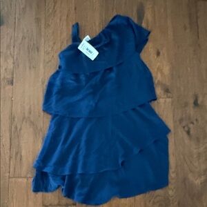Bloomingdale's Blue Layered Kids Dress